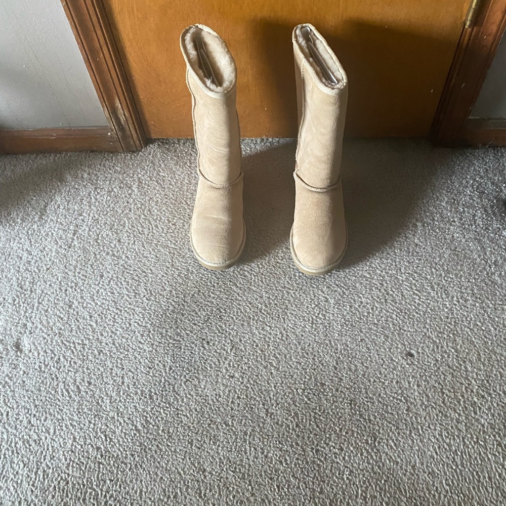 Ugg tall cream boots (worn once)